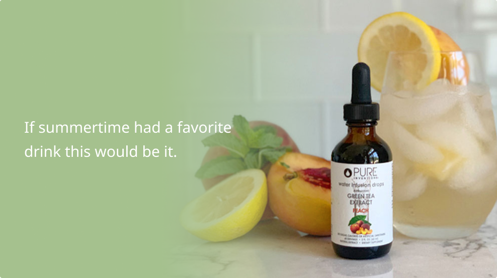 Peach Green Tea Lemonade Pure Inventions