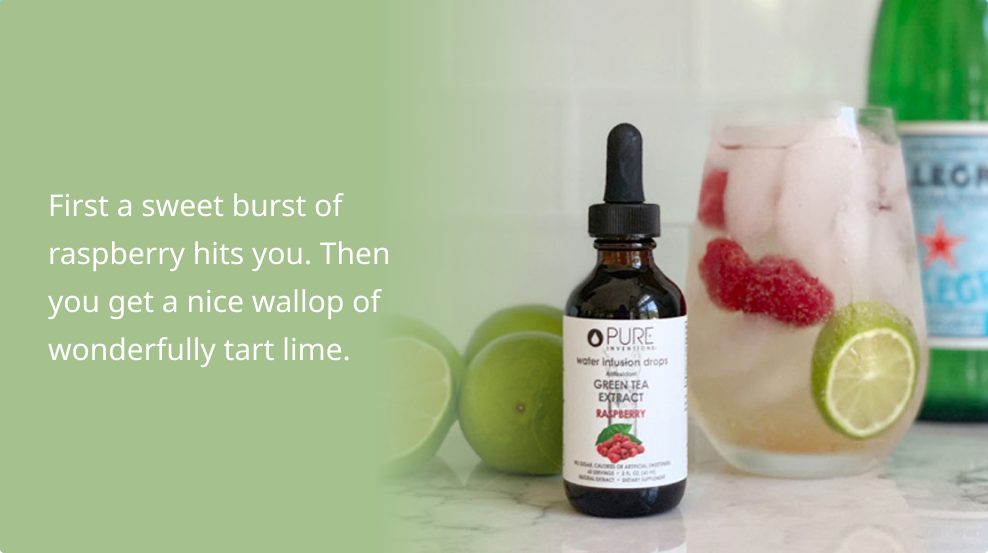 Pure Inventions Raspberry Raspberry - Lime Green Tea Sparkler – Pure Inventions