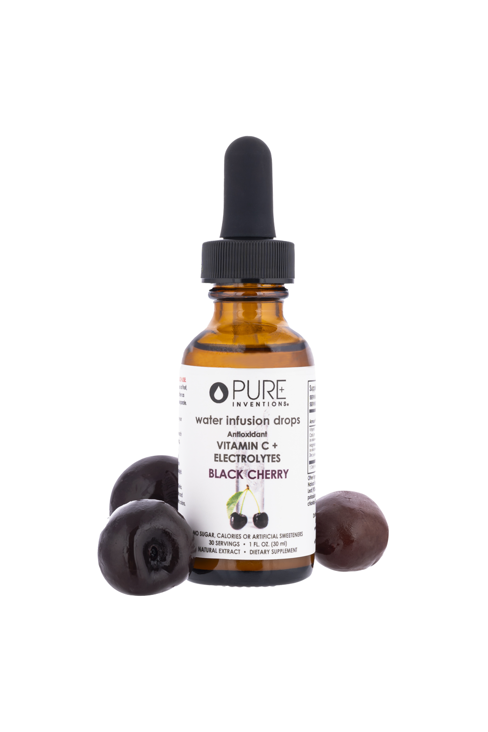 Pure Inventions Raspberry Electrolytes + Vitamin C Black Cherry - 30 servings – Pure Inventions