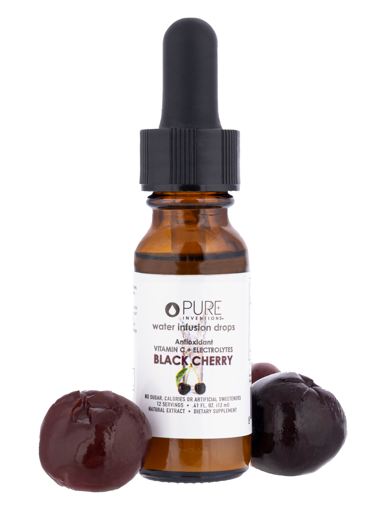 Free Electrolytes + Vitamin C Black Cherry Mini - 12 servings